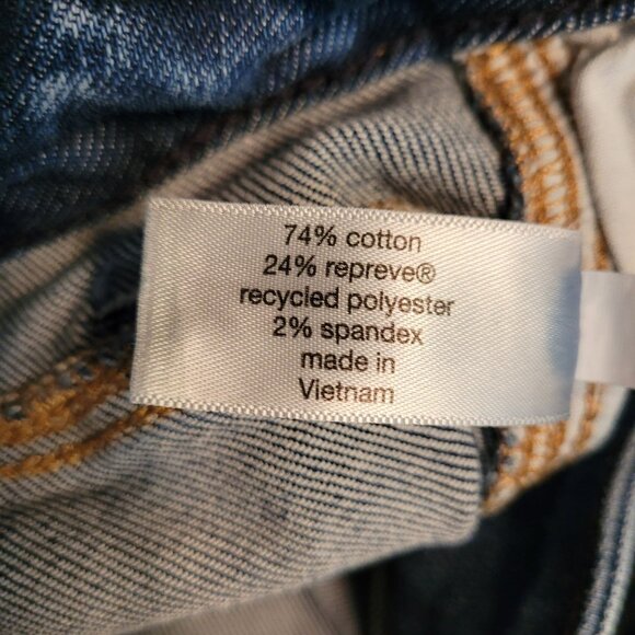 Lane Bryant Jeans Size 26 Mid Rise Skinny Medium Dark Wash Stretch Denim - Picture 5 of 10